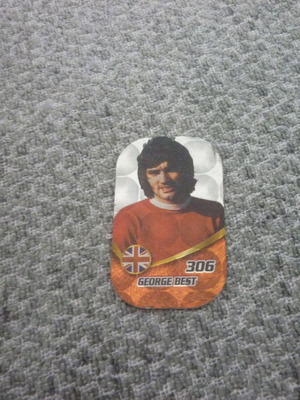 George Best Northern Ireland μεταλλική τάπα ποδοσφαίρου μεταχειρισμένη #306