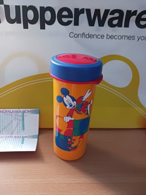 Mickey Tupperware Fast Food Bottle new