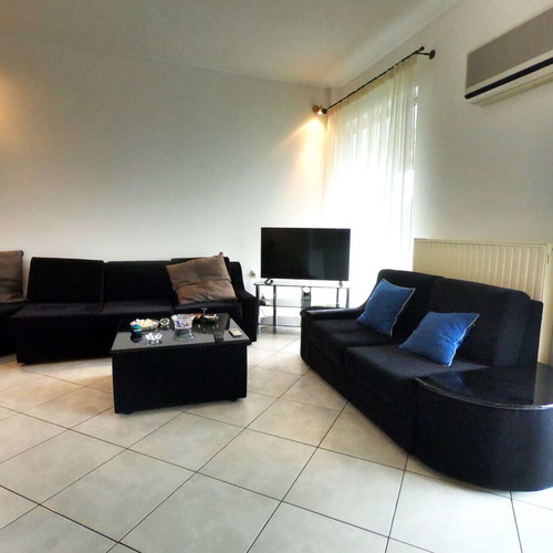 Italian Alcantara Sofa set used, 3-seat and 2-seat bed convertible