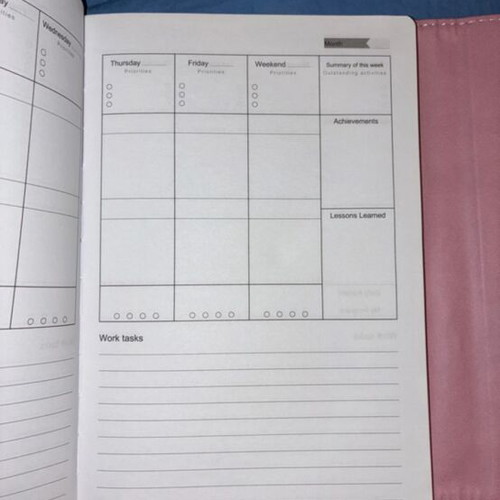 Journal and organizer with built-in small case for daily use