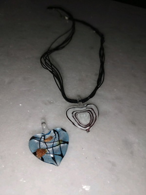 Pendant like new, 2 women's colorful in original box