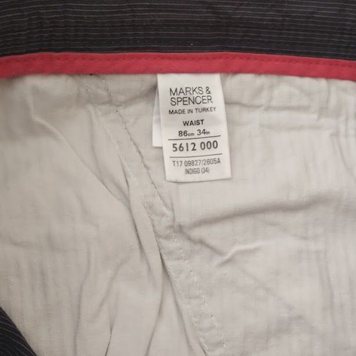 Marks & Spencer Autograph men's striped bermuda shorts set, size 34