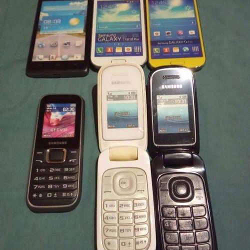 Dummy display phones used, set