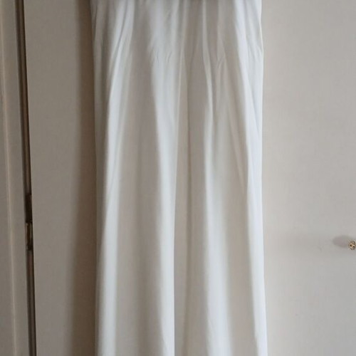 Mario Alessandro maxi dress with matching scarf, like new, beige and gold
