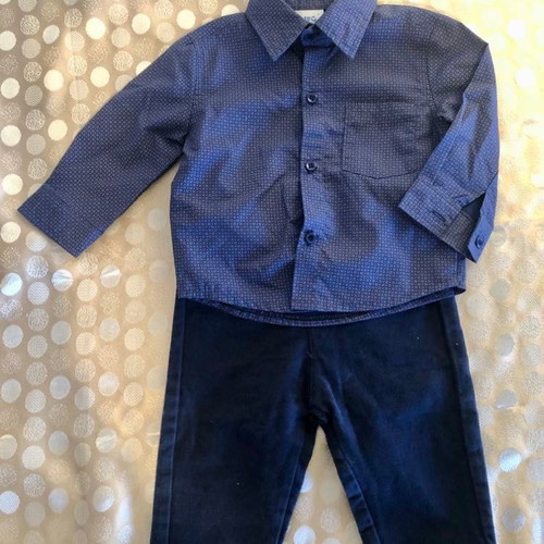 Baby boy set 6 months new with pants, shirt, jacket and bow tie