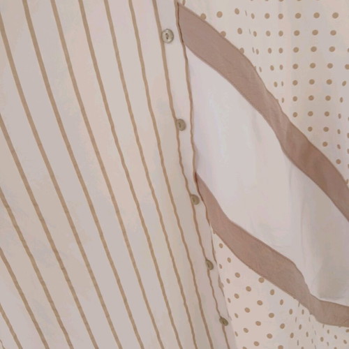 Vintage mix&match oversized shirt like new, striped and polka dot