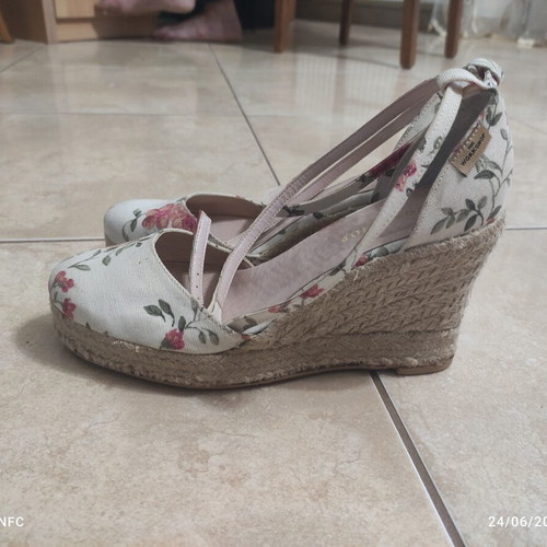 The Workshop women's summer platform espadrilles used, size 39