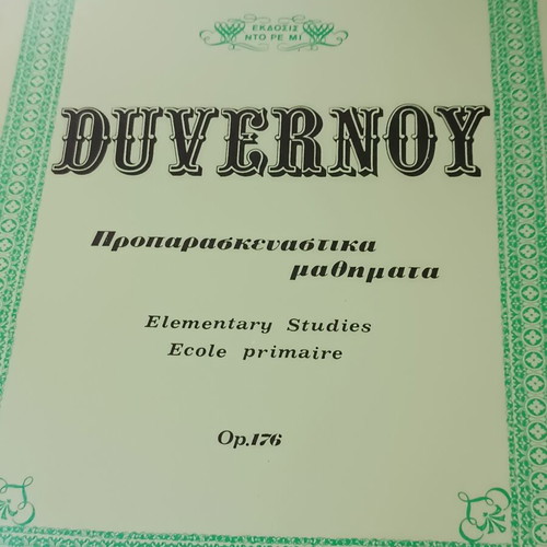 Duvernoy Piano Book Opus 176