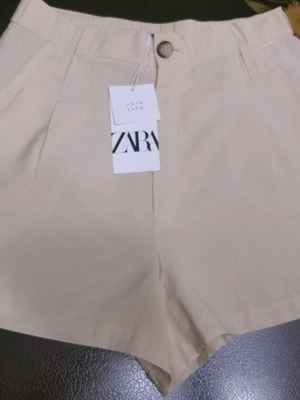 Γυναικείο σορτς Zara 38 καινούργιο μπεζ