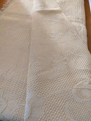 New Vintage Cotton Blanket with Relief (1.75 x 2.25)