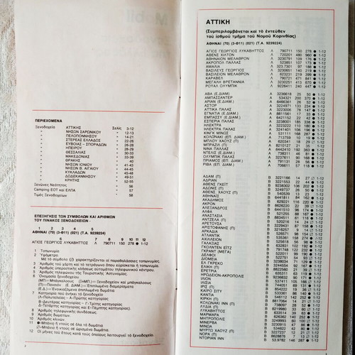 Mobil Hotel Guide Greece like new, travel camping 1976