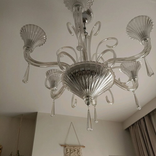 Ideal Lux chandeliers set of 2 made of hand-blown glass like new