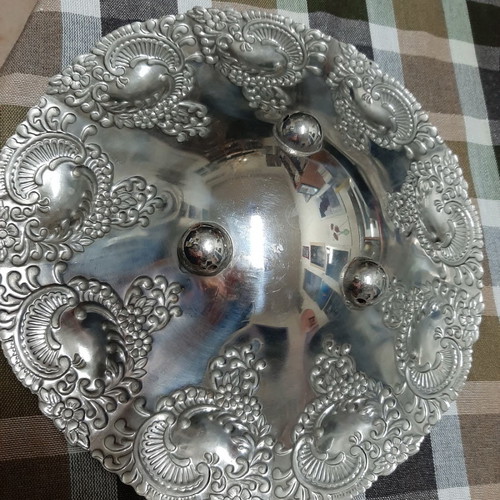 Antique serving trays used, set of 3