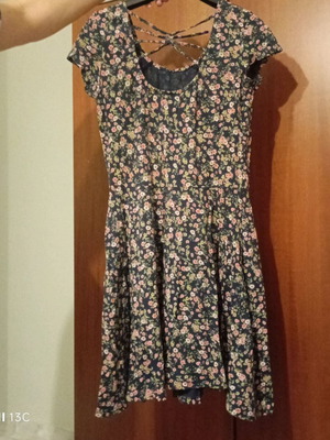 Flared sleeveless dress new with tag multicolor size L