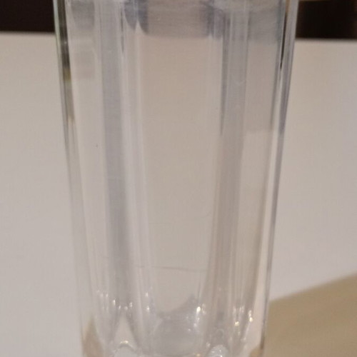 Crystal vase used, heavy and simple design