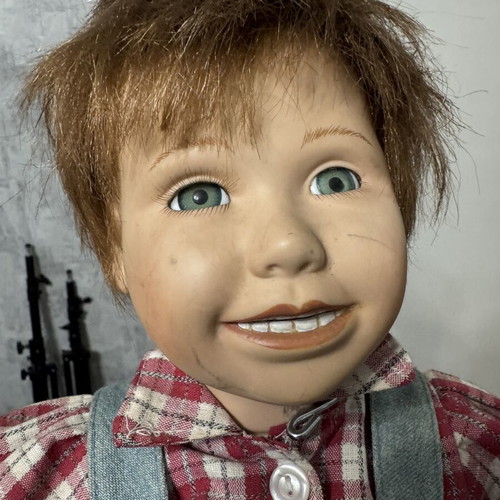 Ceramic farmer doll used, 50x40 cm