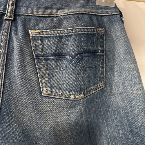 Diesel denim shorts vintage with rips, size 36