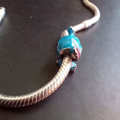 Pandora Stitch Charm original, like new, silver