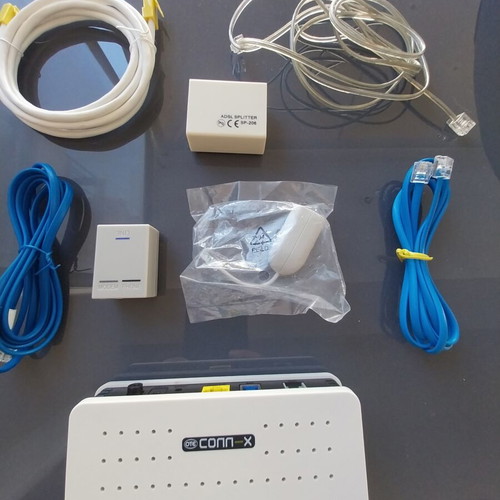 Sagem router with accessories and cables