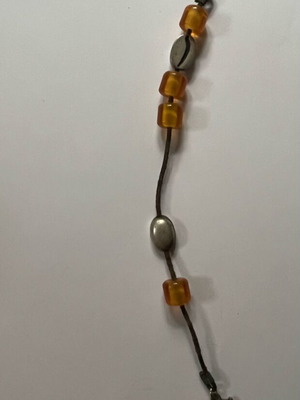 Worry beads used, orange