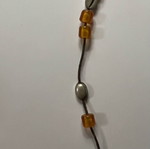 Worry beads used, orange