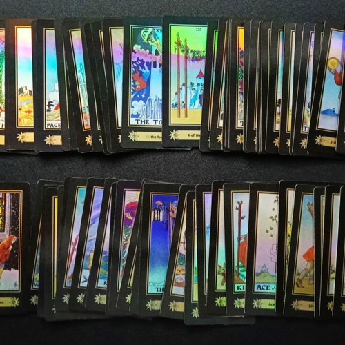 Tarot of A.E. Waite deck used, set of 78 cards