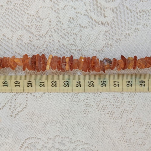 Amber necklace vintage 1970's handmade, like new, multicolor