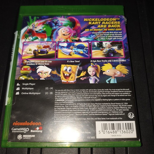 Kart Racers 2 Nickelodeon Xbox One used
