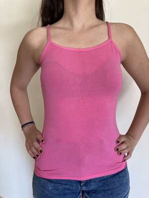 Pink elastic shirt like new, size S