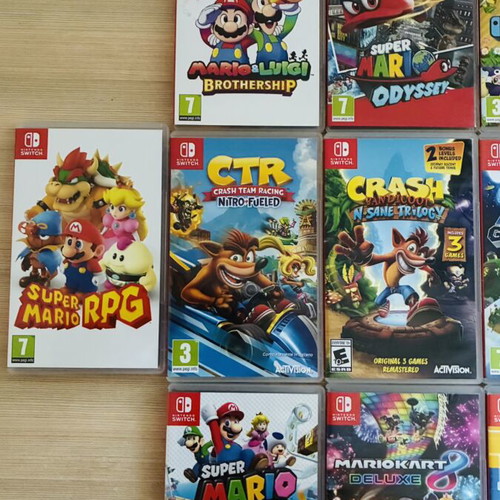 Nintendo Switch 12-game bundle with Mario and Crash titles