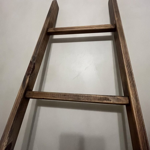 Bathroom Towel Ladder like new, modern wooden rack