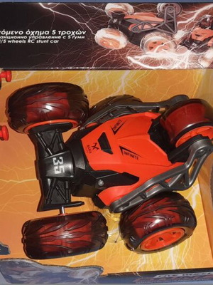 Five Wheel Stunt remote control car new, 5 wheels, orange-black