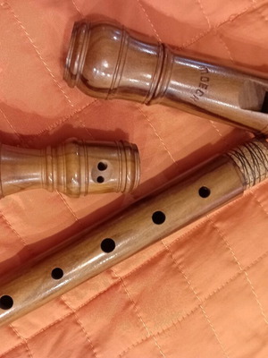 Soprano recorder Moeck Rottenburgh model like new olive wood