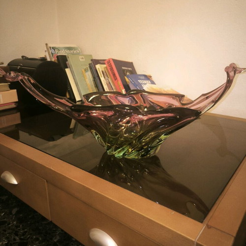 Murano Italy Vintage Large Basket Like New