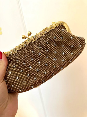 Evening bag Art. 41665T bronze like new