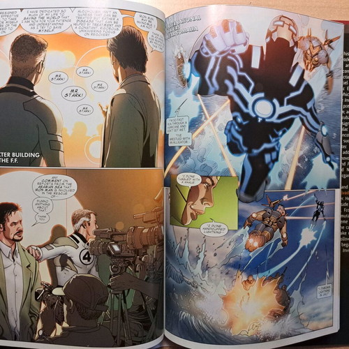The Invincible Iron Man Long Way Down hardcover, rare edition