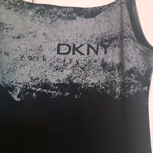 DKNY black dress like new, elastic fabric, size small