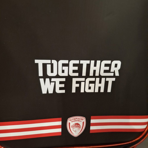 Olympiacos BC school trolley bag Together We Fight new with gift folder