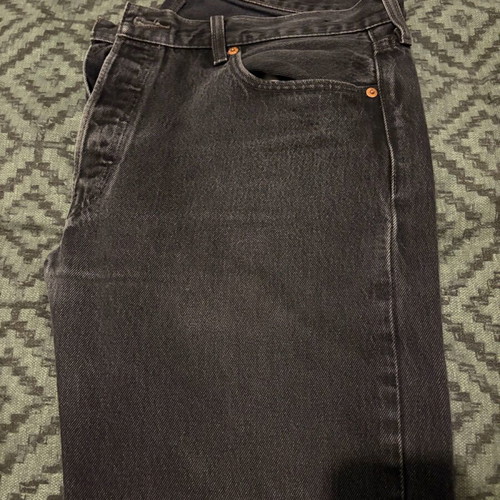 Levi's 501 Original Straight Jeans used, black, W36 L32, vintage style