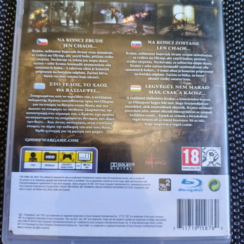God of War 3 PS3 game used