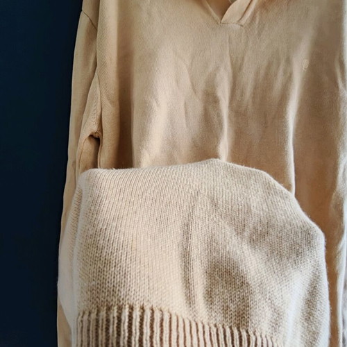 Guy Laroche Men's Sweater Like New, Beige Brown, XL