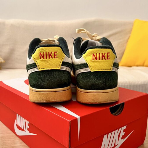 Nike Court Vision Lo Sail/Pro Green sneakers size 43 used