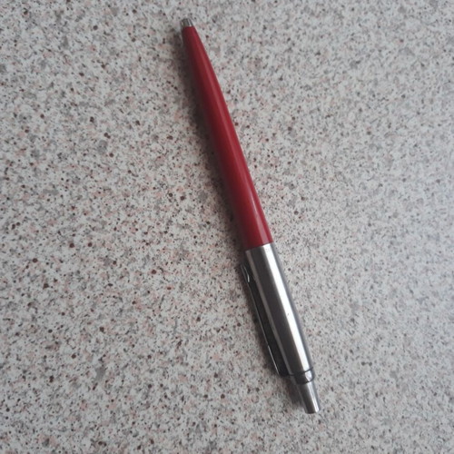 Parker Jotter red used, without ink, made UK, 90s