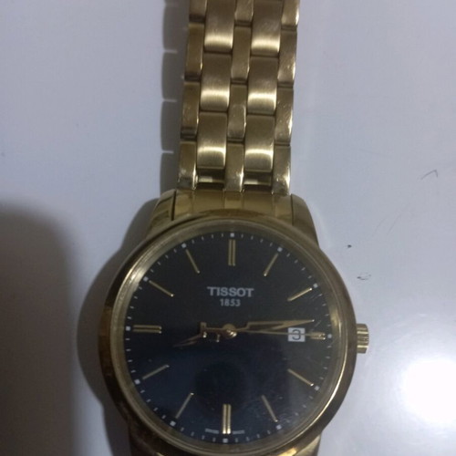 Tissot 1853 men's quartz watch like new, gold