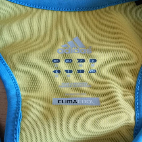 Adidas women's athletic tank top used, size M, blue