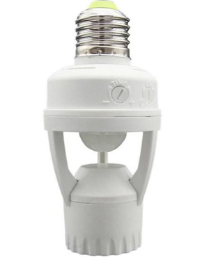 Προσαρμογέας για λαμπτήρα LED E27 με αισθητήρα κίνησης 360 καινούργιο