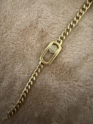 Hand chain gold color stainless steel new