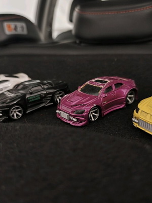 Metal toy cars used, sold as a set, with broken spoilers