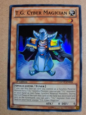 T.G. Cyber Magician Yu-Gi-Oh! card new, Super Rare, Near Mint