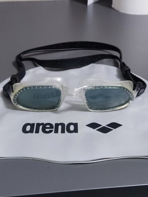 Swimming cap and goggles used in good condition